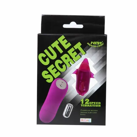 Cute Secret Dolphin вибратор делфин, лилав, 12 режима