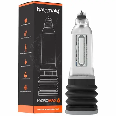 Bathmate Hydromax 6 Transparent Water-Based Enhancement System 10-15cm