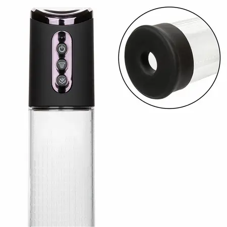 CalExotics Peak 4-Speed Rechargeable Intimate Enhancement Pump Black