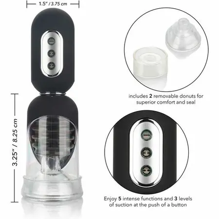 CalExotics Get Hard Automatic Pump Set with Vibration, 13.25 cm