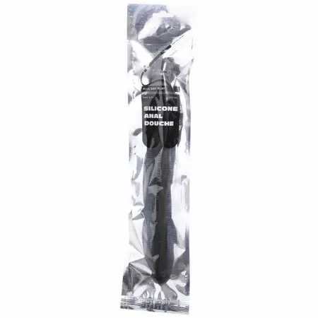All Black Beaded Silicone Hygiene System 27 cm - Flexible Adapter