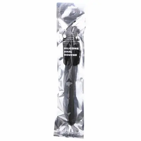 All Black Ridged Silicone Hygiene System 27cm - Flexible Shower Attachment