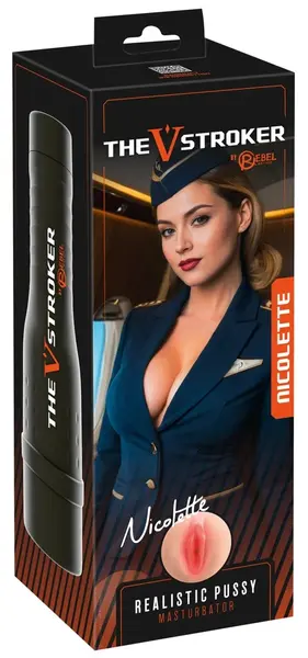 Rebel V-Stroker Nicolette Compact Intimate Machine, Skin-Like Material, 26.5cm