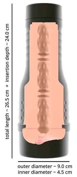 Rebel V-Stroker Nicolette Compact Intimate Machine, Skin-Like Material, 26.5cm