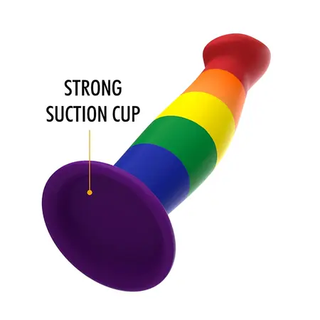 MYTHOLOGY Garrick Pride Intimate Device M - Flexible Silicone, Suction Base