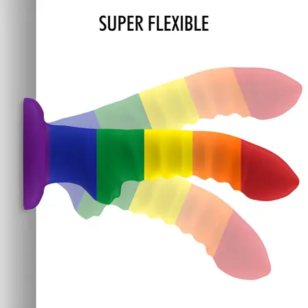 MYTHOLOGY Her Colby Pride Silicone Model M - Flexible Suction Base