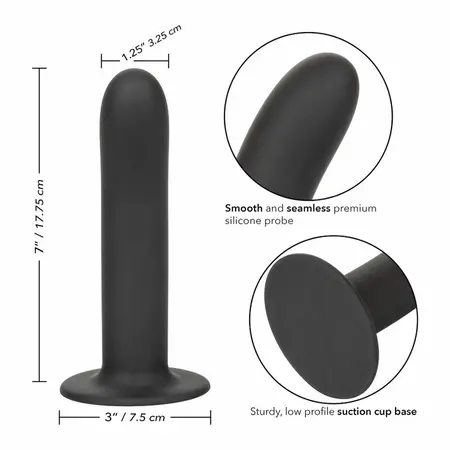 CalExotics Boundless 7” Smooth Probe Silicone, Suction Cup, 17.8 cm