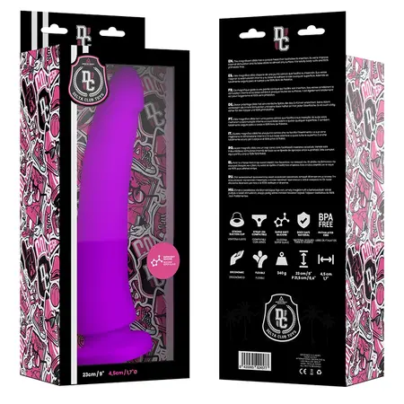 DELTACLUB Lilac Intimate Silicone Accessory 23cm x 4.5cm Medical Grade