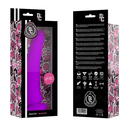 Delta Club Lilac Intimate Silicone Model 20cm x 4cm Hypoallergenic