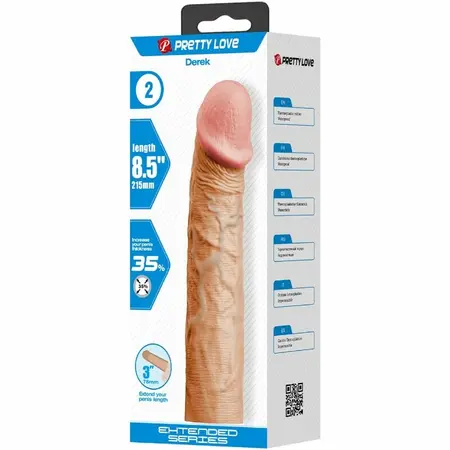 PRETTY LOVE Derek Extension Sleeve 7.6 cm, Anatomical Flesh TPR