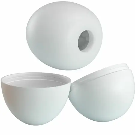 Pretty Love BM-00900T90-2 Intimate Egg Device White, Flexible TPR