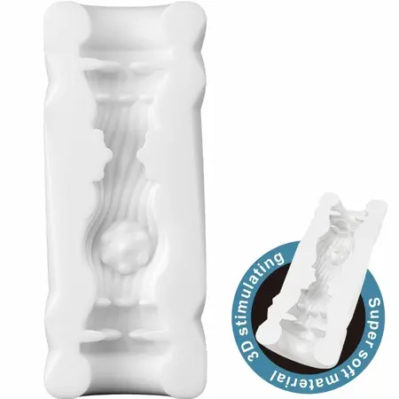 Pretty Love BM-00900T88-1A Intimate Can Device, TPR, White, 11cm