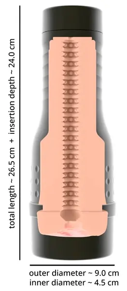 Rebel V-Stroker Lucia Compact Discreet Intimate Device 26.5cm TPE/ABS