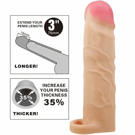 Pretty Love Gerd Extension Sleeve Flesh TPR Adjustable Strap System