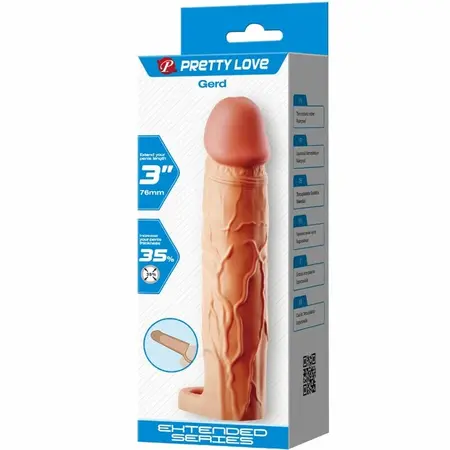 Pretty Love Gerd Extension Sleeve Flesh TPR Adjustable Strap System