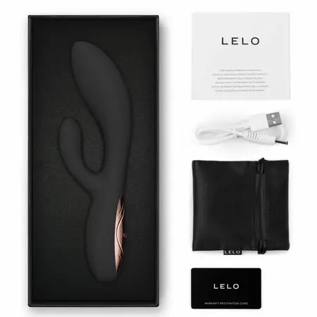 LELO INA Thrust Rabbit Black - Dual-Action Thrusting Intimate Machine