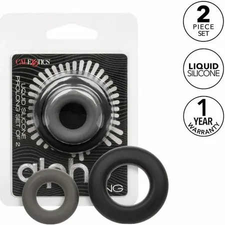 CalExotics Alpha Prolong Set of 2 Grey Silicone Support Rings