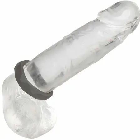 CalExotics Alpha Prolong Silicone Ring Grey - Seamless Comfort Enhancer 2.5 cm