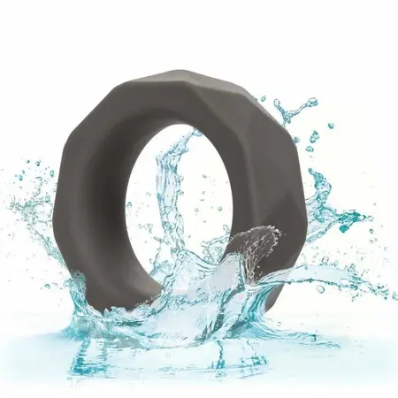 CalExotics Alpha Prolong Silicone Ring Grey - Seamless Comfort Enhancer 2.5 cm