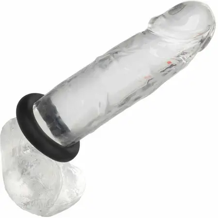 CalExotics Alpha Liquid Silicone Medium Support Ring Black 2cm