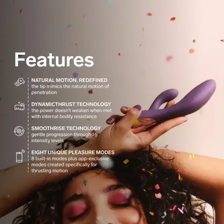 LELO INA Thrust Rabbit Vibrator Purple - Dynamic Thrust & Dual Action