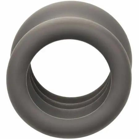CalExotics Alpha Liquid Silicone Black Anatomical Support Ring 3.75 cm
