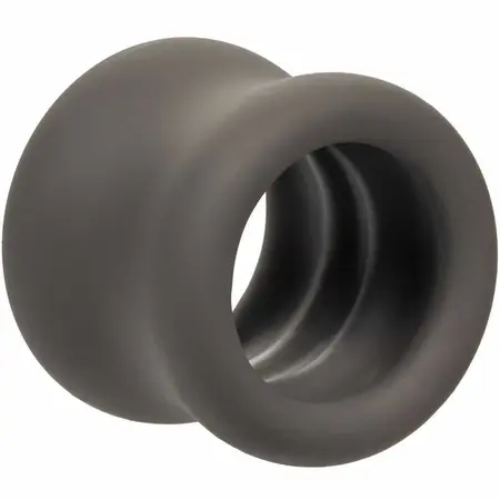 CalExotics Alpha Liquid Silicone Black Anatomical Support Ring 3.75 cm