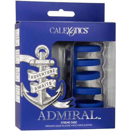 CalExotics Admiral Xtreme Cage Blue - Silicone Support System 9x5cm