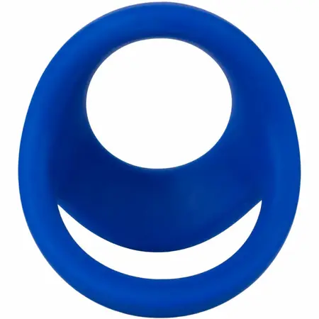 CalExotics Admiral Dual Support Ring Blue - Liquid Silicone Comfort System