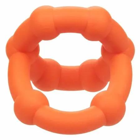CalExotics Alpha All Star Ring Orange - Double Liquid Silicone Enhancer