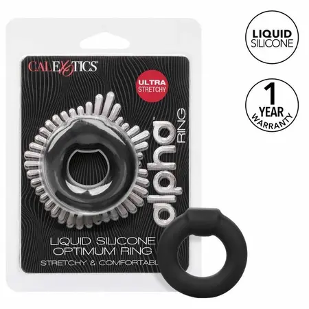 CalExotics Alpha Optimum Silicone Support Ring Black Flexible