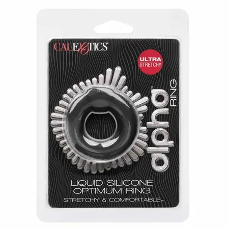 CalExotics Alpha Optimum Silicone Support Ring Black Flexible
