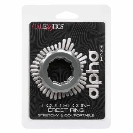 CalExotics Alpha Erect Ring Grey - Ultra-Stretchy Liquid Silicone Enhancer