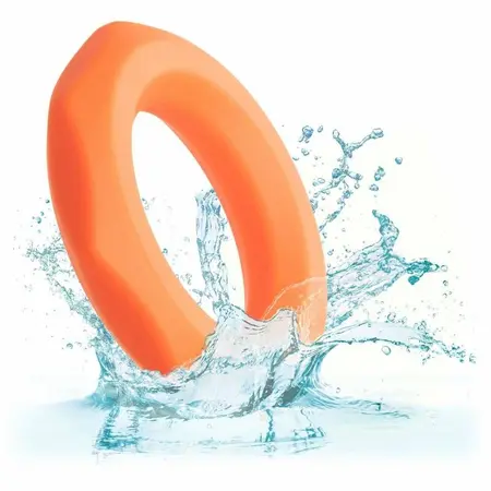 CalExotics Alpha Sexagon Silicone Support Ring Orange Flexible Design