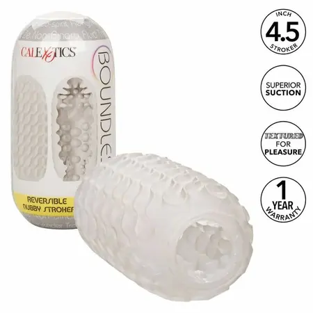CalExotics Boundless Reversible Nubby Intimate Device 11.5cm with Case