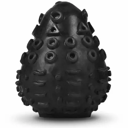 Gvibe G-Egg Black Textured Silicone Compact Intimate Sleeve 6.5cm