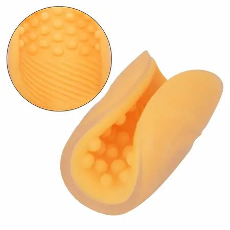 CalExotics Beaded Grip Flexible Intimate Device Orange 12.75cm TPE
