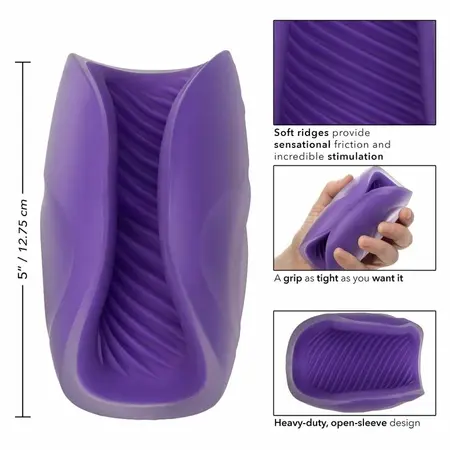 CalExotics The Gripper Spiral Grip Intimate Sleeve, Dual-Density, 12.75 cm