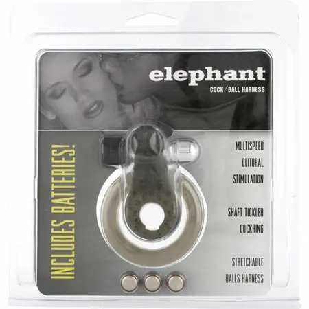 Seven Creations Vibrating Intimate Ring with Elephant-Shaped Stimulator 13cm