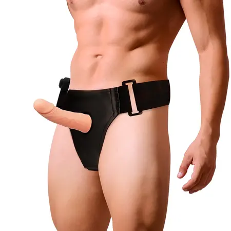 Attraction Harness RNES Hollow Frame with Vibrating System 15 cm Beige
