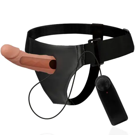 Attraction Harness RNES Hollow Frame with Vibrating System 15 cm Beige