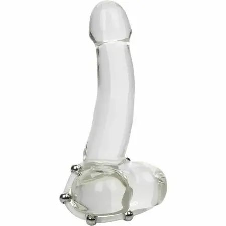 CalExotics Steel Beaded Silicone Performance Ring XL, 5 cm, Black