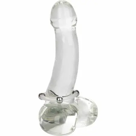 CalExotics Steel Beaded Silicone System Ring L 3.75cm Black