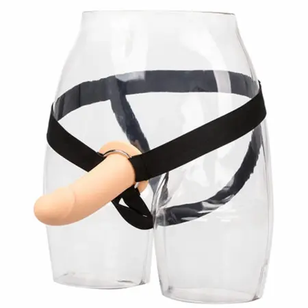 CalExotics PPA Hollow Extension System with Adjustable Jock Strap, Flesh, 17.75 cm