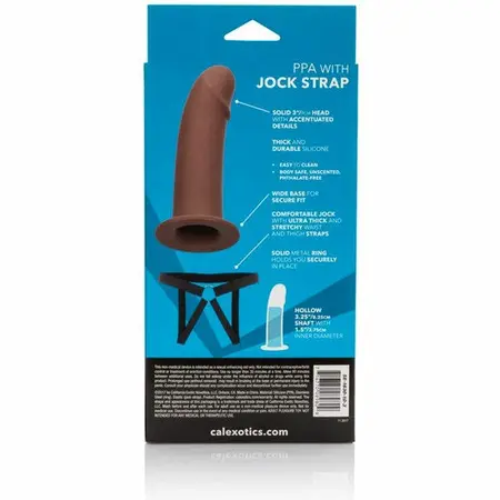 CalExotics PPA Brown Hollow Extension with Adjustable Harness 17.75 cm