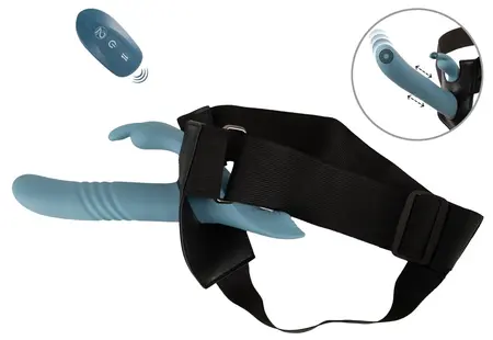 You2Toys Your Strap-On Rabbit Vibrator Set with Remote, Adjustable Harness