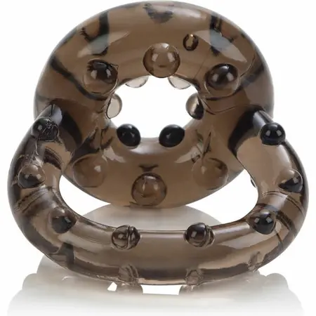 CalExotics All Star Enhancer Double Support Ring TPR Clear