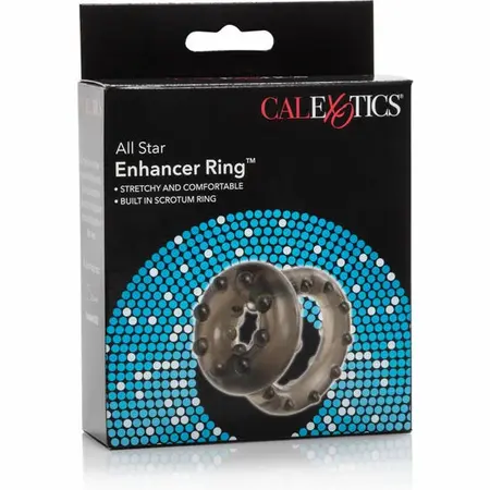 CalExotics All Star Enhancer Double Support Ring TPR Clear