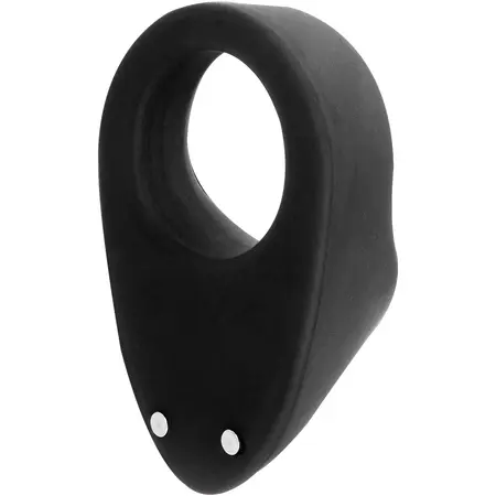 INTENSE OTO Black Silicone Rechargeable Stimulation Ring, 20 Modes, Waterproof