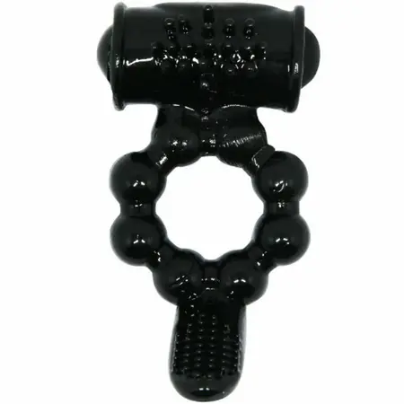 Baile Sweet Ring Dual-Stimulation Silicone Intimate Ring Black